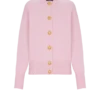 Buttoned eco-cashmere cardigan