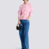 Buttoned eco-cashmere cardigan