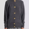 Buttoned eco-cashmere cardigan Buttoned eco-cashmere cardigan