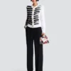 Buttoned marinière cardigan Buttoned marinière cardigan