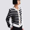 Buttoned marinière cardigan Buttoned marinière cardigan