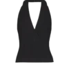 Cable-knit halterneck top Cable-knit halterneck top