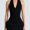 Cable-knit halterneck top Cable-knit halterneck top