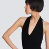 Cable-knit halterneck top Cable-knit halterneck top