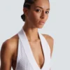 Cable-knit halterneck top Cable-knit halterneck top