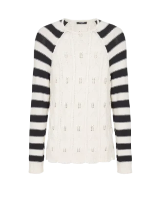 Cable knit jumper