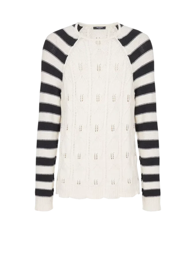 Cable knit jumper