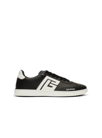 Calfskin Balmain Swan trainers