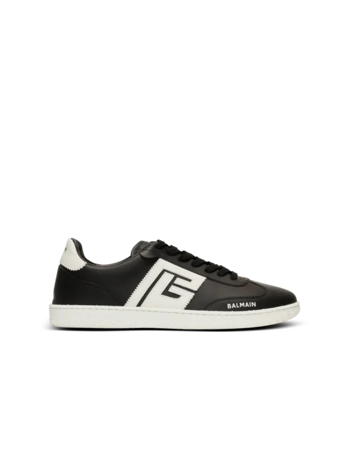 Calfskin Balmain Swan trainers