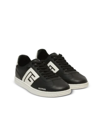 Calfskin Balmain Swan trainers