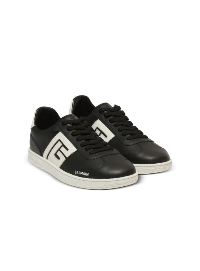 Calfskin Balmain Swan trainers