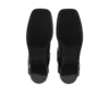 Calfskin leather biker ankle boots