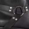 Calfskin leather biker ankle boots