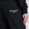 Cargo joggers with Balmain Paris print