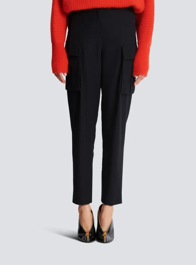 Cargo pants in grain de poudre wool Cargo pants in grain de poudre wool