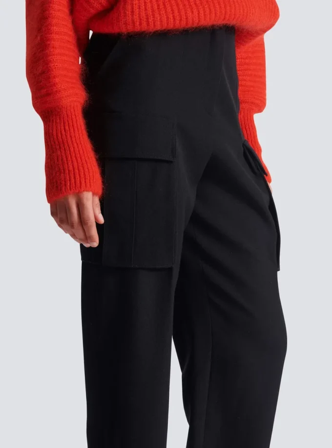 Cargo pants in grain de poudre wool Cargo pants in grain de poudre wool