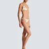 Chaînes pattern printed two-piece swimsuit Chaînes pattern printed two-piece swimsuit