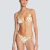 Chaînes pattern printed two-piece swimsuit Chaînes pattern printed two-piece swimsuit