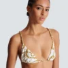 Chaînes pattern printed two-piece swimsuit Chaînes pattern printed two-piece swimsuit