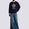College Emblem knit jumper