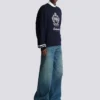 College Emblem knit jumper