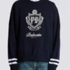 College Emblem knit jumper