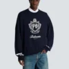 College Emblem knit jumper