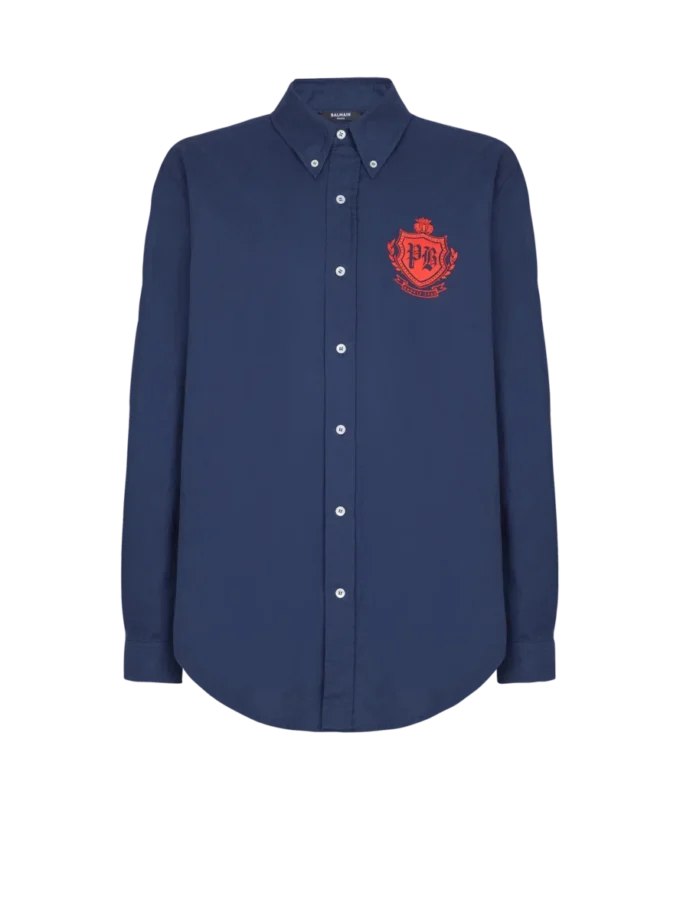 College Emblem shirt in Oxford cotton College Emblem shirt in Oxford cotton