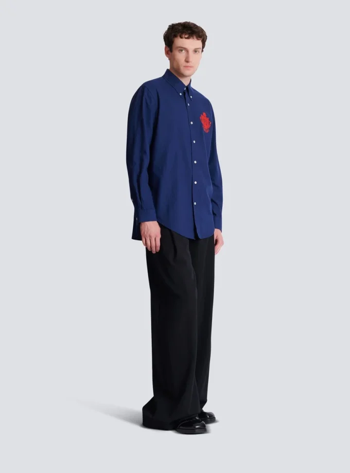 College Emblem shirt in Oxford cotton College Emblem shirt in Oxford cotton