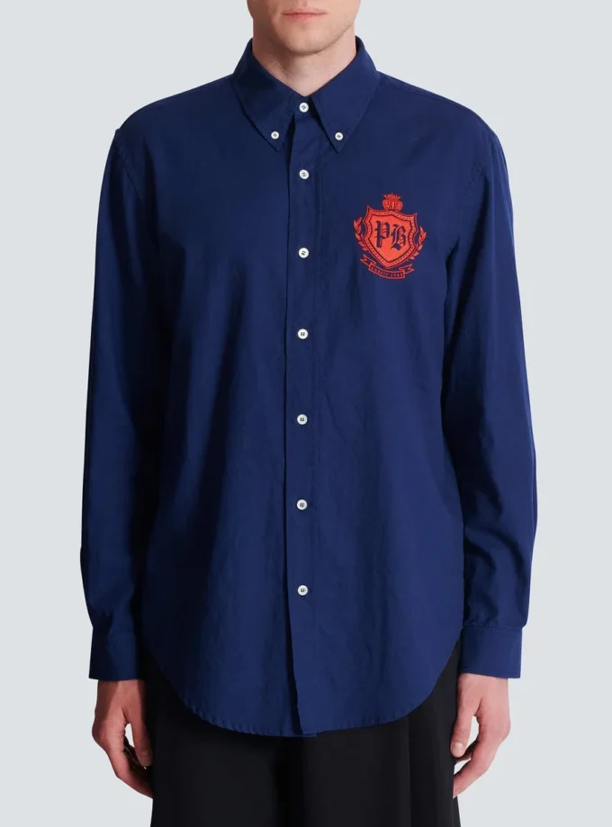 College Emblem shirt in Oxford cotton College Emblem shirt in Oxford cotton