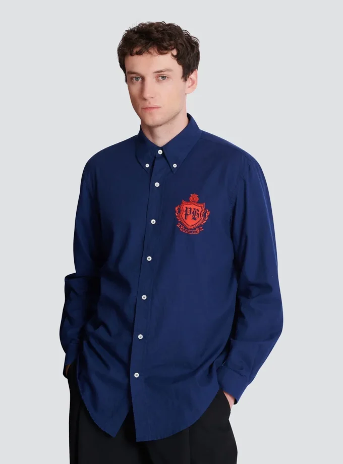 College Emblem shirt in Oxford cotton College Emblem shirt in Oxford cotton