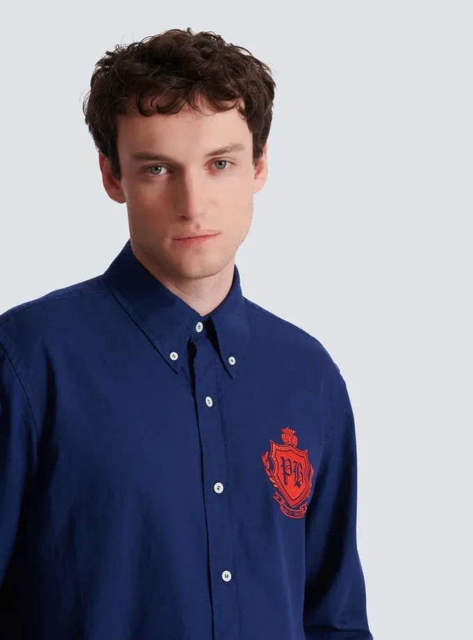 College Emblem shirt in Oxford cotton College Emblem shirt in Oxford cotton