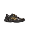 Cosmic Dust glazed leather trainers