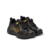 Cosmic Dust glazed leather trainers