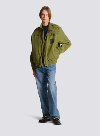 Cotton aviator-style jacket