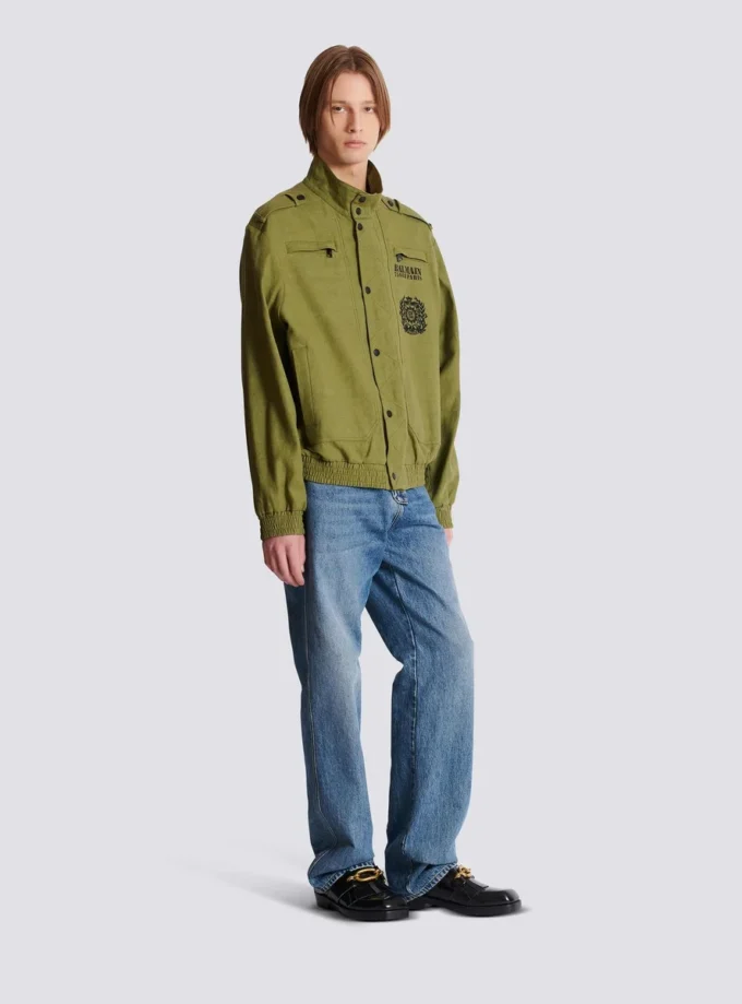 Cotton aviator-style jacket