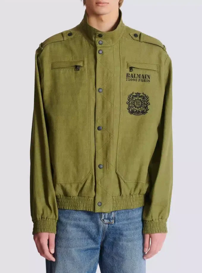 Cotton aviator-style jacket