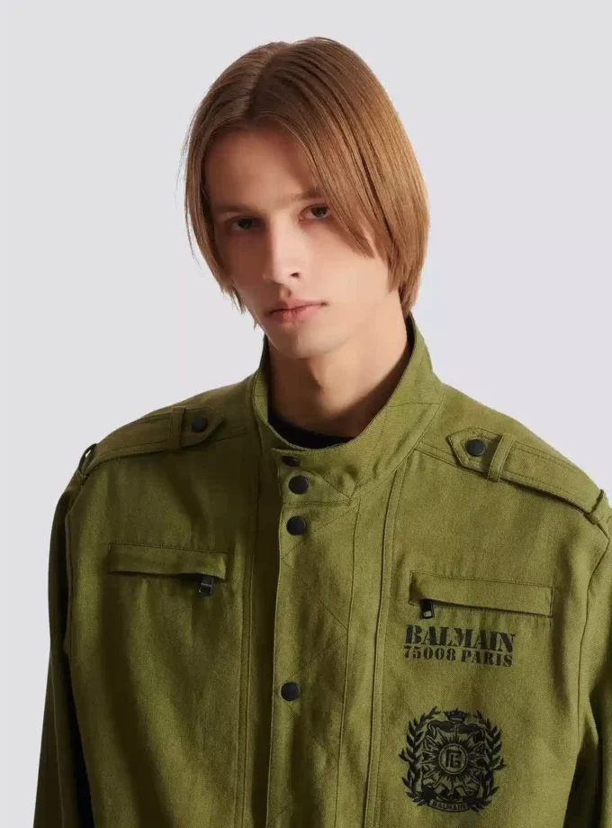 Cotton aviator-style jacket