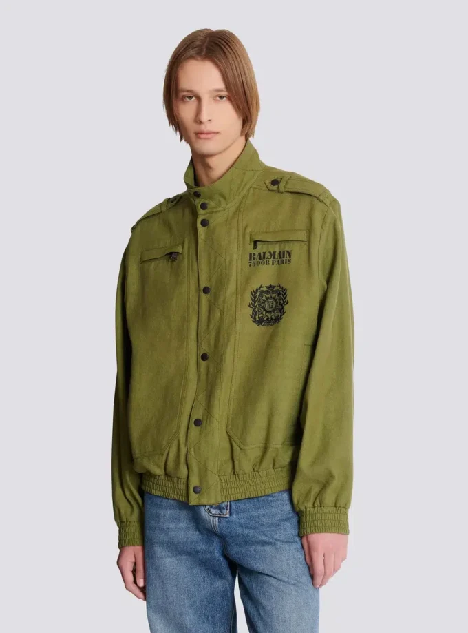 Cotton aviator-style jacket