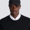 Cotton baseball cap with Balmain Signature embroidery