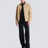 Cotton canvas bomber jacket