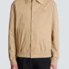 Cotton canvas bomber jacket