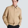 Cotton canvas bomber jacket