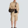 Cotton canvas cargo Bermuda shorts