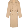 Cotton canvas trench coat