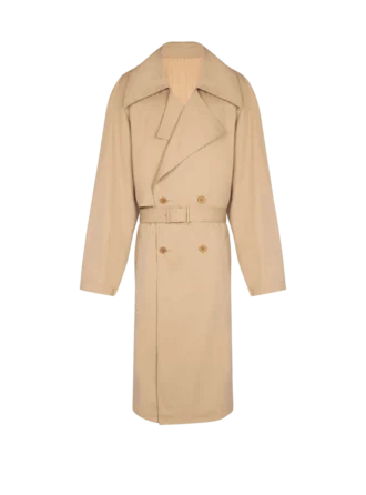 Cotton canvas trench coat