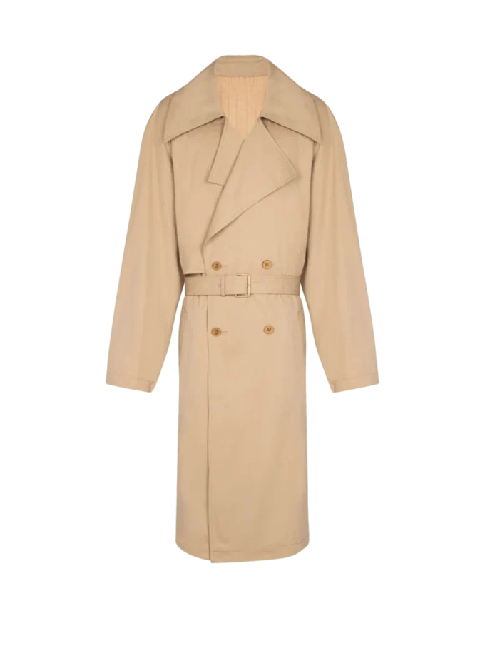 Cotton canvas trench coat