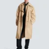 Cotton canvas trench coat