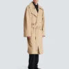 Cotton canvas trench coat