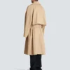 Cotton canvas trench coat